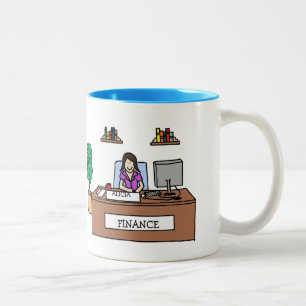 Finanzierung beruflich - kundenspezifische zweifarbige tasse