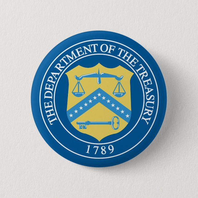Finanzministerium Button (Vorderseite)