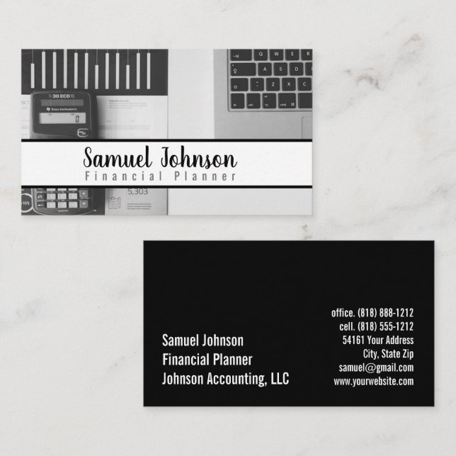 Finanzplaner Vermögensverwaltung Visitenkarte (Vorne/Hinten)