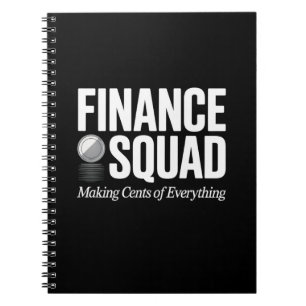 Finanzteam Lustiger Spruch Büro Humor Design Notizblock