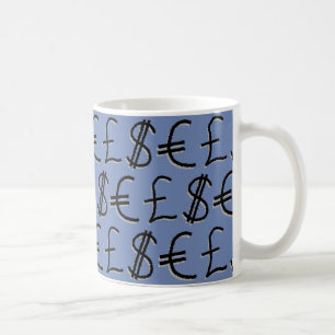 Finanzwährungssymbole Design Tasse
