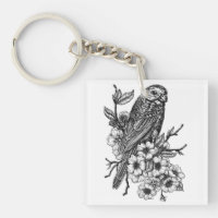 Finch auf Kirschzweig