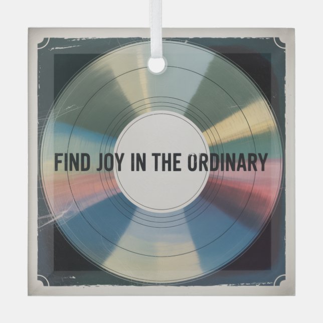 Find Joy In The Ordinary Ornament Aus Glas (Vorderseite)