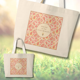Find Joy in the Small Moment Personalize Tote Bag  Jumbo Stoffbeutel