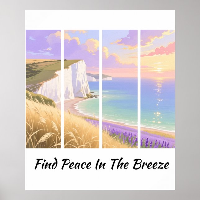 FIND PEACE IN THE BREEZE POSTER (Vorne)
