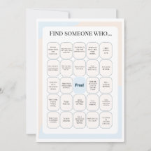 Find Someone Who Classroom Bingo Activity