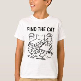 Find The Cat – Optical Cat Puzzle T-Shirt