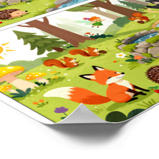 Find the Differences Challenge – Kids Learning Poster