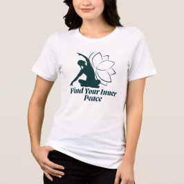 Find Your Inner Peace Yoga Quote Tri-Blend Shirt