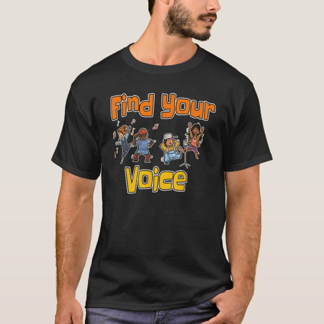 Find Your Voice Summer Reading Program 2023 Librar T-Shirt (Vorderseite)