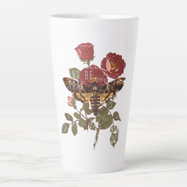 find yourself and be that self motivation  milchtasse (Vorderseite)