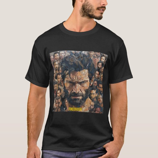 FINDDHUGH - Hugh Jackman inspiriert T - Shirt (Vorderseite)