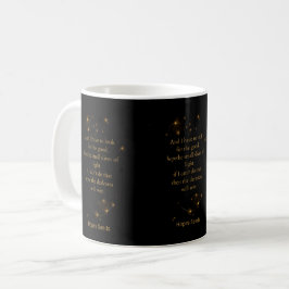 Finde das Licht – Hoffnung Zitat Kaffeetasse