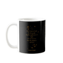 Finde das Licht – Hoffnung Zitat Kaffeetasse
