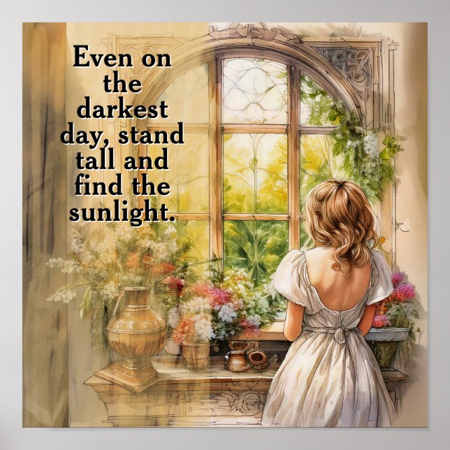 Finde das Sonnenlicht  Poster (Vorne)