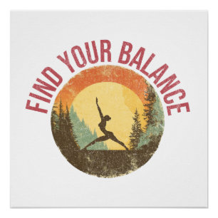 Finde Deine Balance Poster