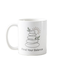 Finde deine Balance Zen-Ästhetik-Tasse