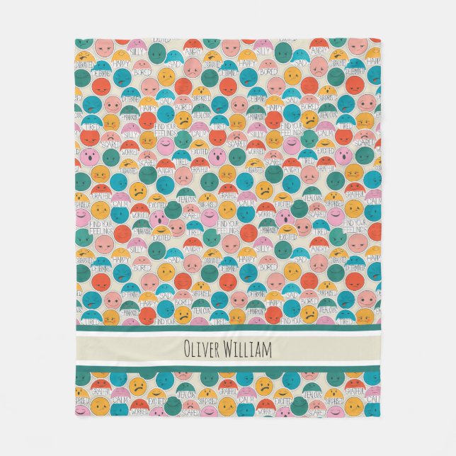 Finde deine Gefühle Personalisierte Decke (Vorderseite)