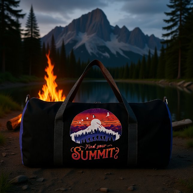 Finde deinen Gipfel? Nachtwanderung Duffle Bag (Von Creator hochgeladen)