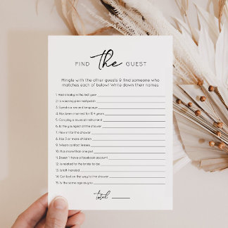Finde die bearbeitbare Karte für Gäste zur Bridal