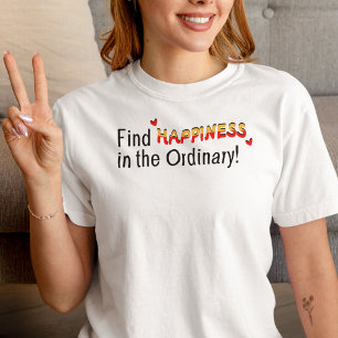 Finde Glück im Alltäglichen Inspirierendes T-Shirt Tri-Blend Shirt
