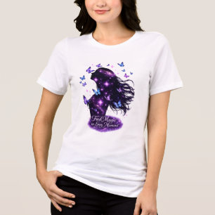Finde Magie in jedem Moment Schmetterling-Galaxie- Tri-Blend Shirt