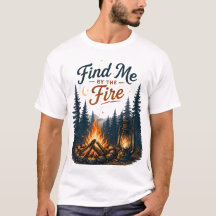 Finde mich am Lagerfeuer-Camping in der Natur