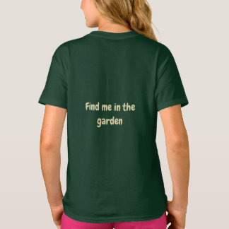 Finde mich im Garten Florale Biene Waldgrünes T-Sh T-Shirt