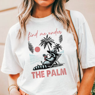Finde mich unter dem Waschbären der Palme Tri-Blend Shirt