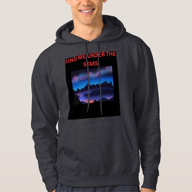 Finde mich unter den Sternen Hoodie (Vorderseite)
