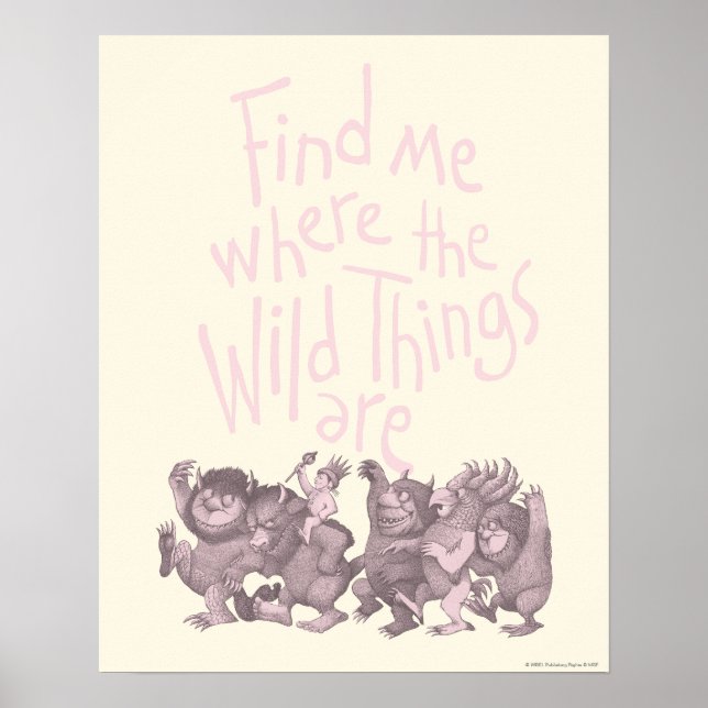 Finde mich, wo die wilden Kerle wohnen Poster (Vorne)