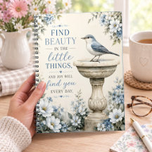 Finde Schönheit in den kleinen Dingen Blauer Vogel
