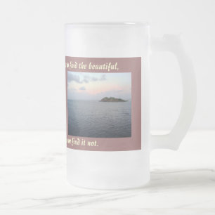Finden der Schönheits-Tasse Mattglas Bierglas