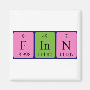 Finden des periodischen Tabellennamen-Magneten Magnet