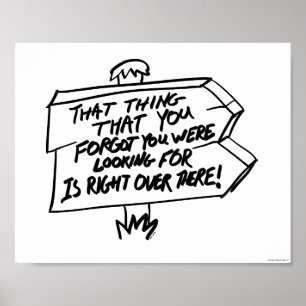 Finden des verlorenen Sachezeichens Poster