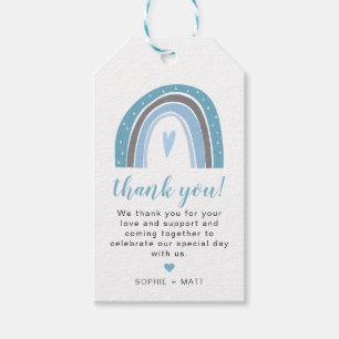 FINDEN Dusty Blue Bohemisch Boho Slate Rainbow Geschenkanhänger