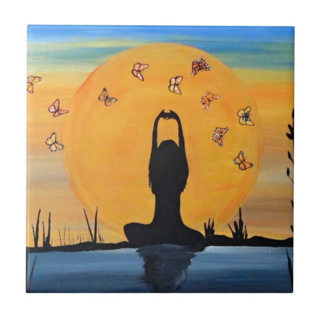 Finden Ihres Zens Fliese (Vorderseite)