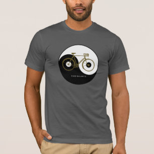 FINDEN SIE BALANCE Yin Yang Bicycle T-Shirt