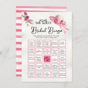 Finden Sie das Gast BINGO Derby Pink Hat Bridal Sp Einladung