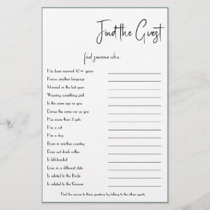 Finden Sie den Flyer für das Gast-Spielkarten-Spie