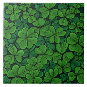 Finden Sie den glücklichen Klee 2 Fliese