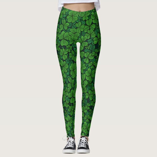 Finden Sie den glücklichen Klee 2 Leggings (Vorderseite)