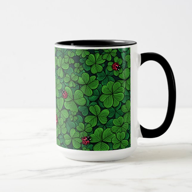 Finden Sie den glücklichen Klee Tasse (Rechts)