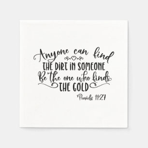 Finden Sie den Schmutz in einem Christlichen Witz Serviette