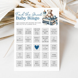 Finden Sie die Baby Shower Bingo Game Card Einladung