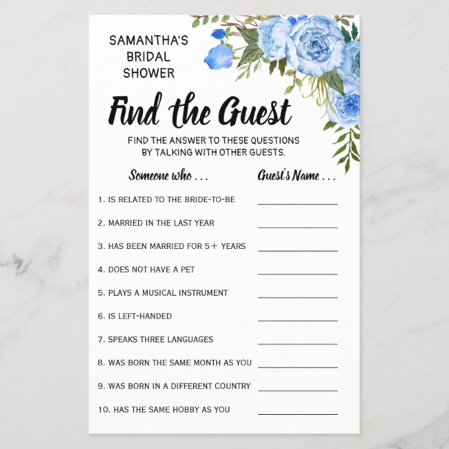 Finden Sie die Gästekarte auf Englisch Flyer (Vorne)