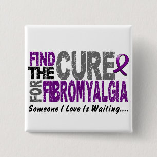 Finden Sie die Heilung 1 FIBROMYALGIA T - Shirts Button