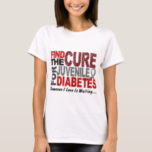Finden Sie die Heilung 1 JUGENDLICHER DIABETES T - T-Shirt
