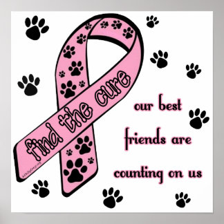 Finden Sie die Heilung ~ Pawprint Poster