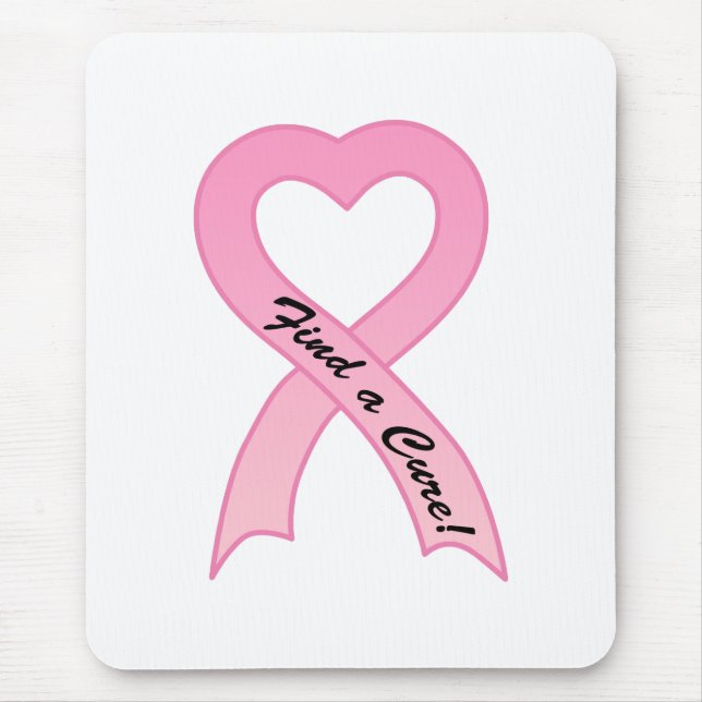 Finden Sie ein Heilungs-Rosa-Band Mousepad (Vorne)